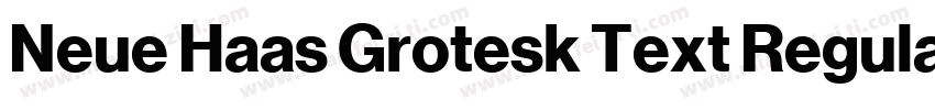 Neue Haas Grotesk Text Regular字体转换